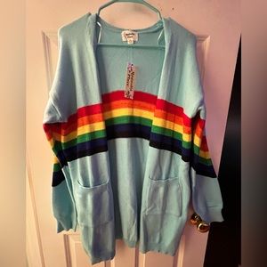 Magnolia Place - Unique Vintage - NWT - Rainbow Cardigan - Plus Size
